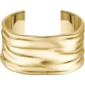 BOSS Gold-tone bangle with ripple design