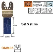 Cmt Instickssågblad OMM02-X5; 22 mm; 5 st.