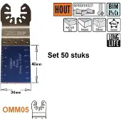 Cmt Instickssågblad OMM05-X50 ExtraLong Life; 34 mm; 50 st.