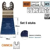 Cmt Instickssågblad OMM36-X5 HCS; 5 st.