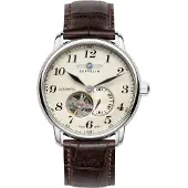 Zeppelin Series LZ127 Graf 7666-5 76665 Automatic Germany Made Herrklocka vit