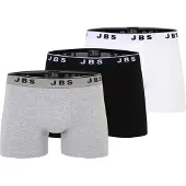 JBS GOTS Kalsonger 3-pack - Vit/Grå/Svart, storlek X-Large