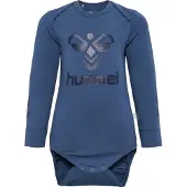 Hummel Body l/ä - hmlSteen - Fänrik Blue m. Logo - - 62 - Body L/Ä