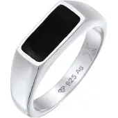 KUZZOI Ring svart / silver