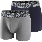 Replay Boxershorts marinblå / gråmelerad