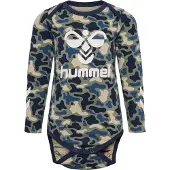 Hummel Body l/ä - hmlSteen - Vetiver Camouflage m. Logo - - 2 år (92) - Body L/Ä