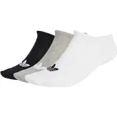 Adidas Originals Sockor 'Liner 3 Pairs' gråmelerad / svart / vit
