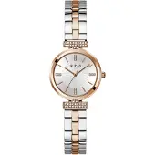 GUESS Analog klocka 'ARRAY' roséguld / silver