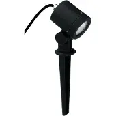Albert Utomhus spotlampa 626, svart, svängbar, markspik dimbar, Svart, Aluminium / grå / zink, Modern