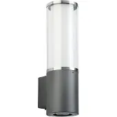 Albert Vägglampa utomhus Elettra, Aluminium / grå / zink, Rostfritt stål, Modern