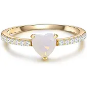 Glanzstücke Ring guld / transparent / vit