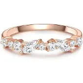 Glanzstücke Ring roséguld / vit