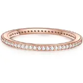 Glanzstücke Ring roséguld / transparent
