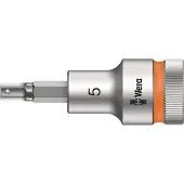 Wera 8740 C HF 05003821001 Inner-sexkantig Hylsnyckel-bitsinsats Låsfunktion 5 mm 5 mm 1/2