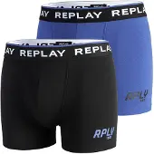 Replay Boxershorts blå / svart / vit