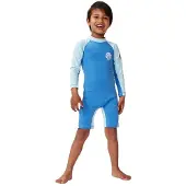 Rip Curl Icons Uv Brushed Toddler Långärmad Shorty-våtdräkt Med Dragkedja Bak För Junior