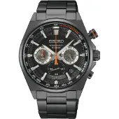 Seiko Klocka - - SPORT - Svart Stål - Rundt 41 mm - Analog