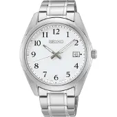 Seiko Klocka - - Klassisk - Rostfritt stål - Vit urtavla - Vattentålighet 10 Atm