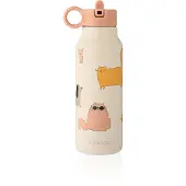 Liewood Vattenflaska - Falk - 350 ml - Katter Anka Hundar/Sandy - - One Size - Vattenflaska