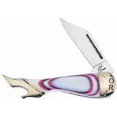 Frost Cutlery Leg Knife Red Swirl MOP