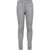 Hummel Leggings - HmlJr - Ull - Gråmelerad - - 6 år (116) - Leggings - Ull