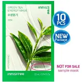 INNISFREE 10st_[] Energimask 22mL (Grönt te) Prov [10pcs] Green Tea