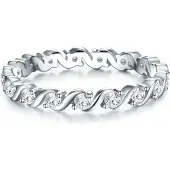 Trilani Ring silver / transparent