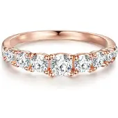 Trilani Ring roséguld / transparent