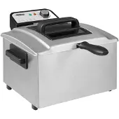 Princess Fritös 5 l 3270 W Non-stick-beläggning, Överhettningsskydd Silver, Svart