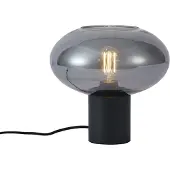 QAZQA Design bordslampa svart med rökglas - Umbrella