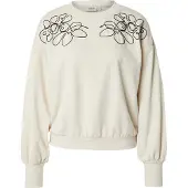 ONLY Sweatshirt 'ONLBrooke' beige / svart