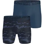 Björn Borg Sports Microfiber Boxers 2-pack Blå, L