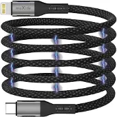 MaXlife magnetkabel MXUC-11 USB-C till Lightning 1,0 m 27W svart nylon