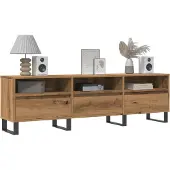 vidaXL Tv-bänk artisan ek 150x30x44,5 cm konstruerat trä