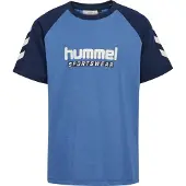 Hummel T-shirt - hmlJr Logo - Holländska Blue - - 7-8 år (122-128) - T-shirt