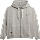 Superdry Athletic Essentials Relaxed Fit Sweatshirt Med Dragkedja