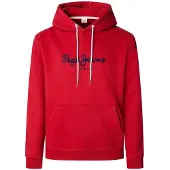 Pepe Jeans för män. PM5800009 Sweatshirt Macbeth enfärgad röd (M), Casual, Bomull