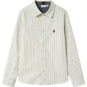 Name It Kids Skjorta - Noos - NkmNewsa - Jet Stream Stripes/Marinblå - - 6 år (116) - Skjorta