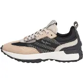 Pepe Jeans för kvinnor. PLS600018 Lucky Party läder sneakers svart (39), Hud, Karta, Nyckelband, Casual