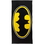 Licens Batman handduk - 70x140 cm - 100% bomull - Mjuk badhandduk med Batman-logga
