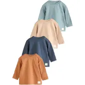 Next T-shirt beige / pastellblå / mörkblå / brun
