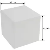 LINDBY Utomhusbelysning , Cubara, dimbara, Vit, Terrass, Plast, Modern