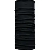 Buff Kids' Lightweight Merino Wool Tubular Solid Black