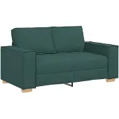 vidaXL 2-sitssoffa mörkgrön 160x78x84 cm tyg