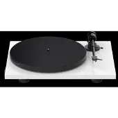 Pro-Ject Skivspelare E1 BT med inbyggd phono-förstärkare och AT3600L-pickup, Bluetooth-sändare, vit,