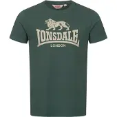 Lonsdale T-shirt 'St. Erney' kräm / mörkgrön