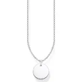 Thomas Sabo wih disc silver halsband KE1958-001-21-L45V