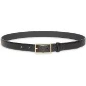 Calvin Klein Emblem Logo Rectangle Buckle Belt