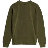 G-Star Structure Knit Pullover - Green - Men