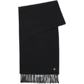 HUGO Wool scarf with stacked-logo trim